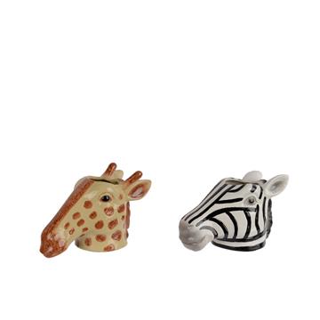 Bloempot Giraf of Zebra 8,5x16,5x11cm