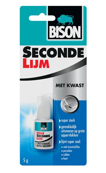 Bison secondelijm met kwast 5 gr