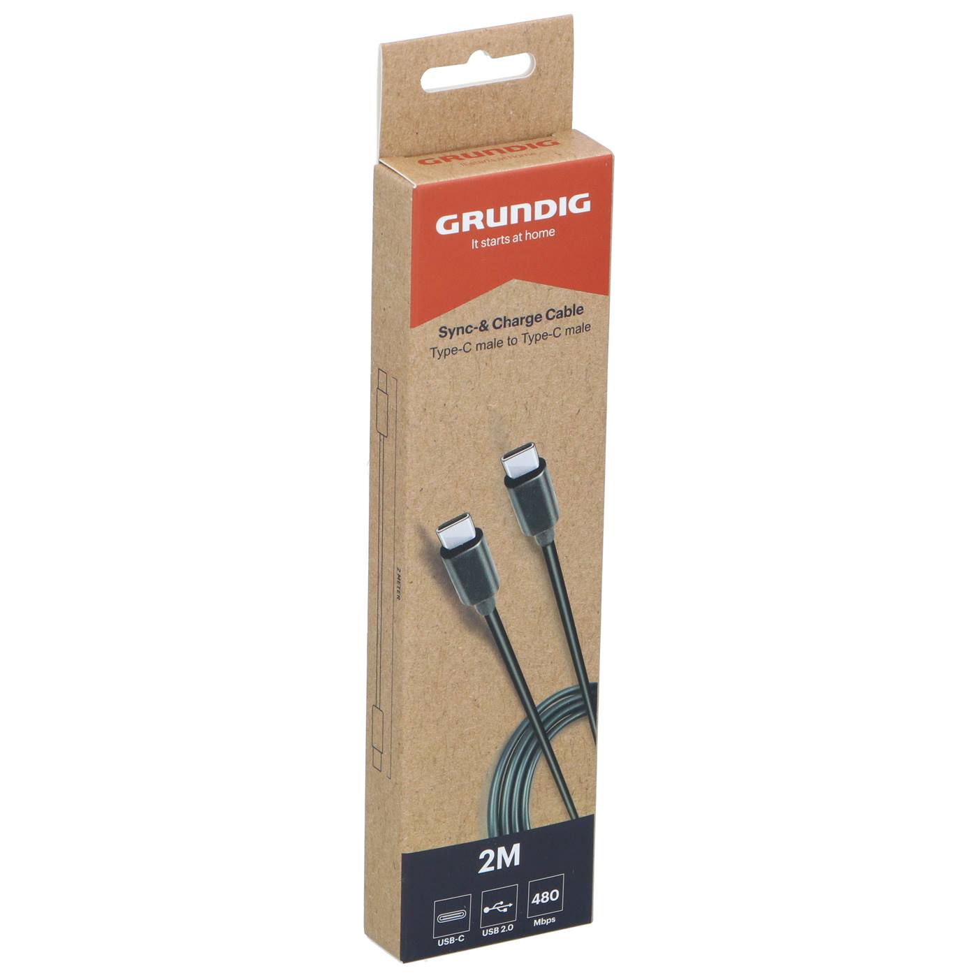 Grundig Oplaadkabel USB-C naar USB-C 2m