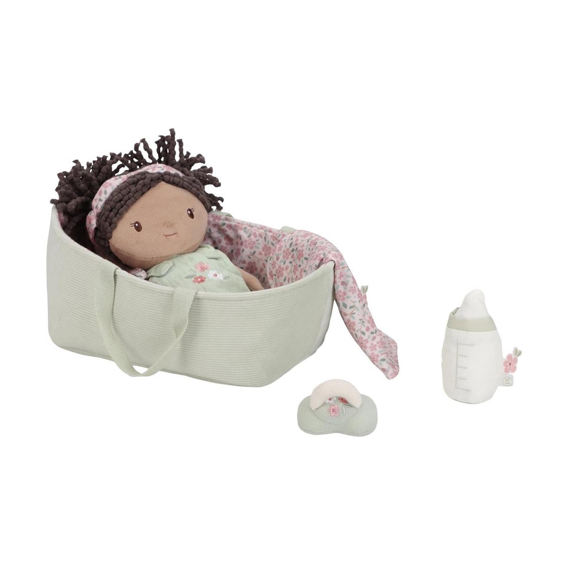 Little Dutch babypop in mandje evi 25cm