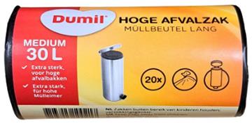 Dumil hoge afvalzakken M 30L rol a 20st