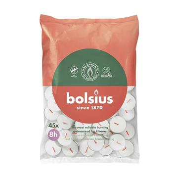 Bolsius Theelichten 8 uur zak a 45 stuks