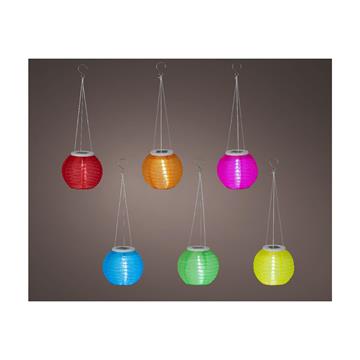 Solar Lantaarn nylon Ø15xH10cm kleur