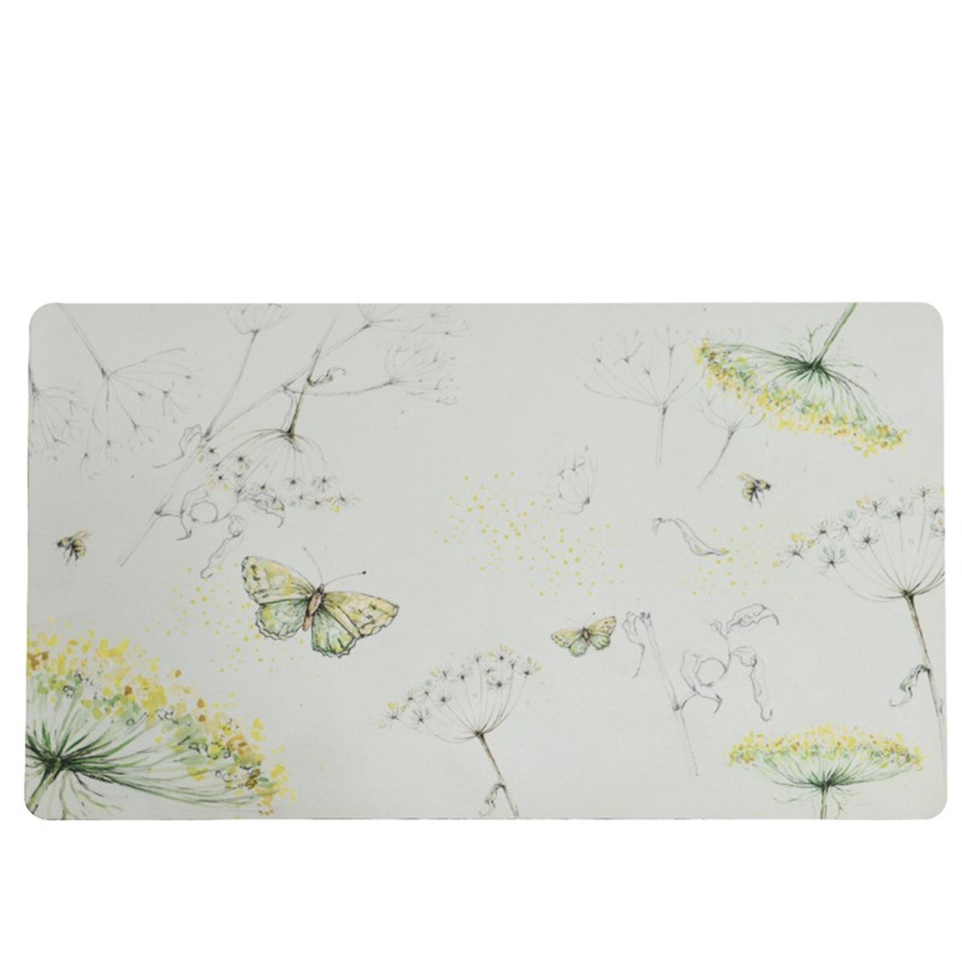 Decoris Deurmat rubber vlinder 45x75cm