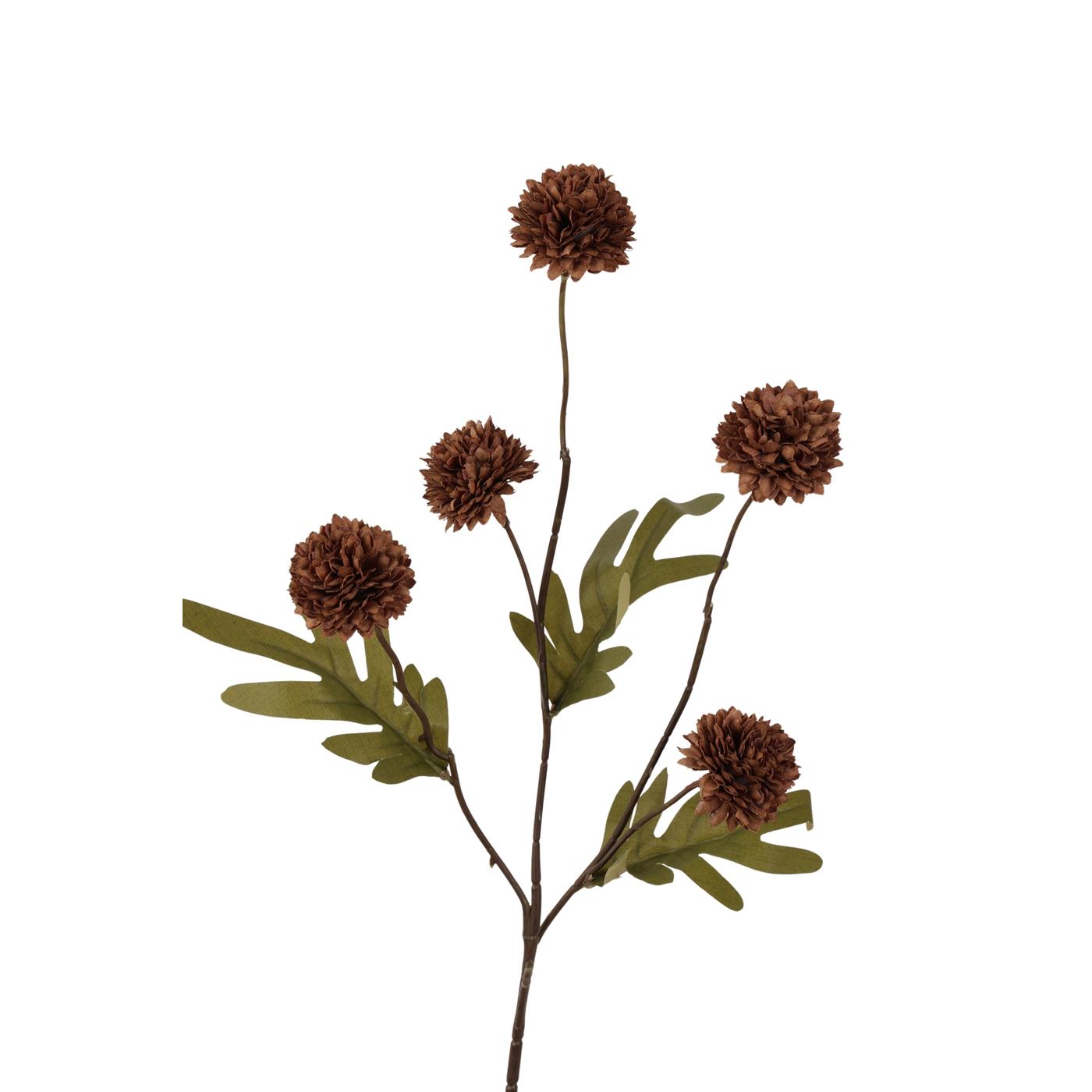 Pompom tak 52cm dark coffee