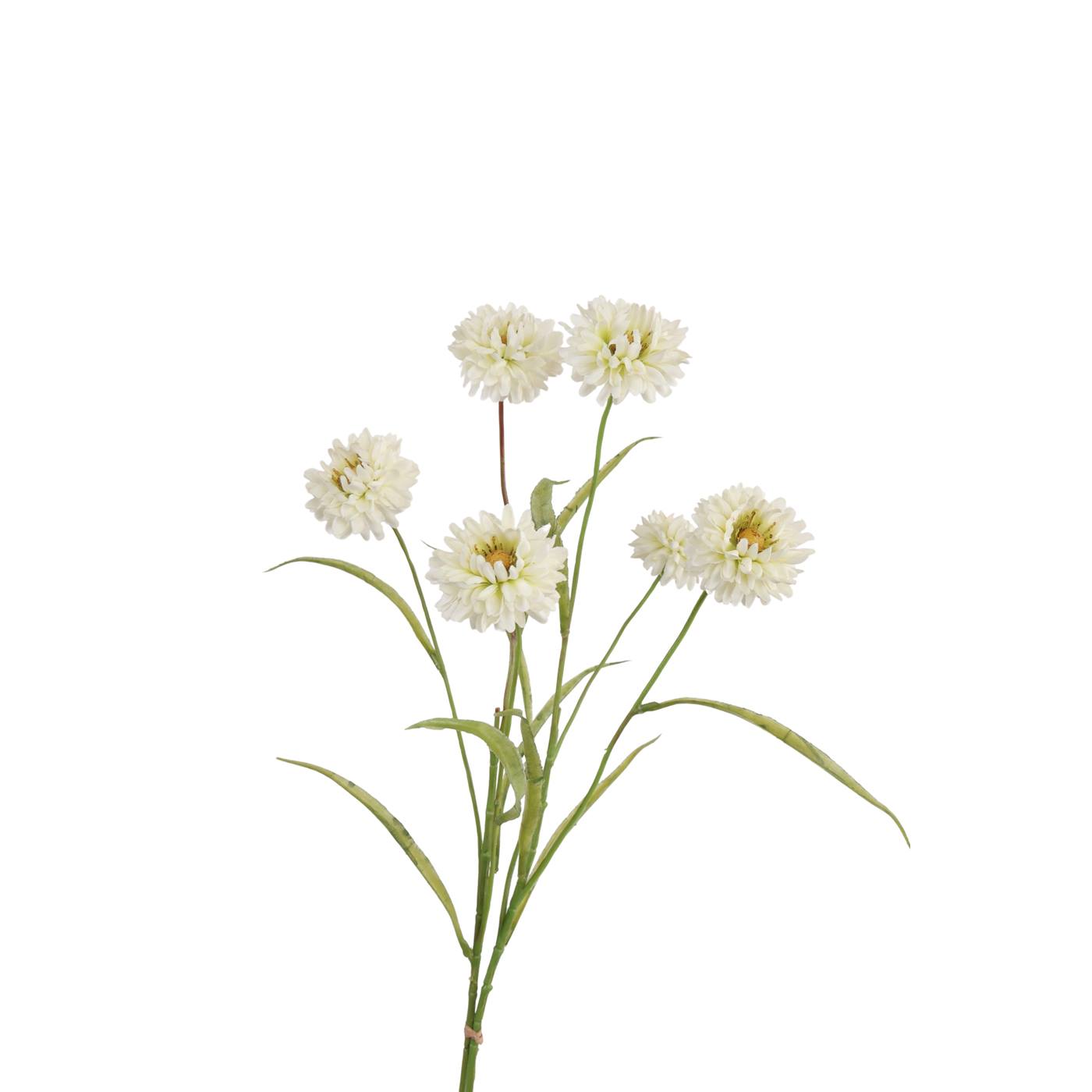 Kunsttak korenbloemen crème