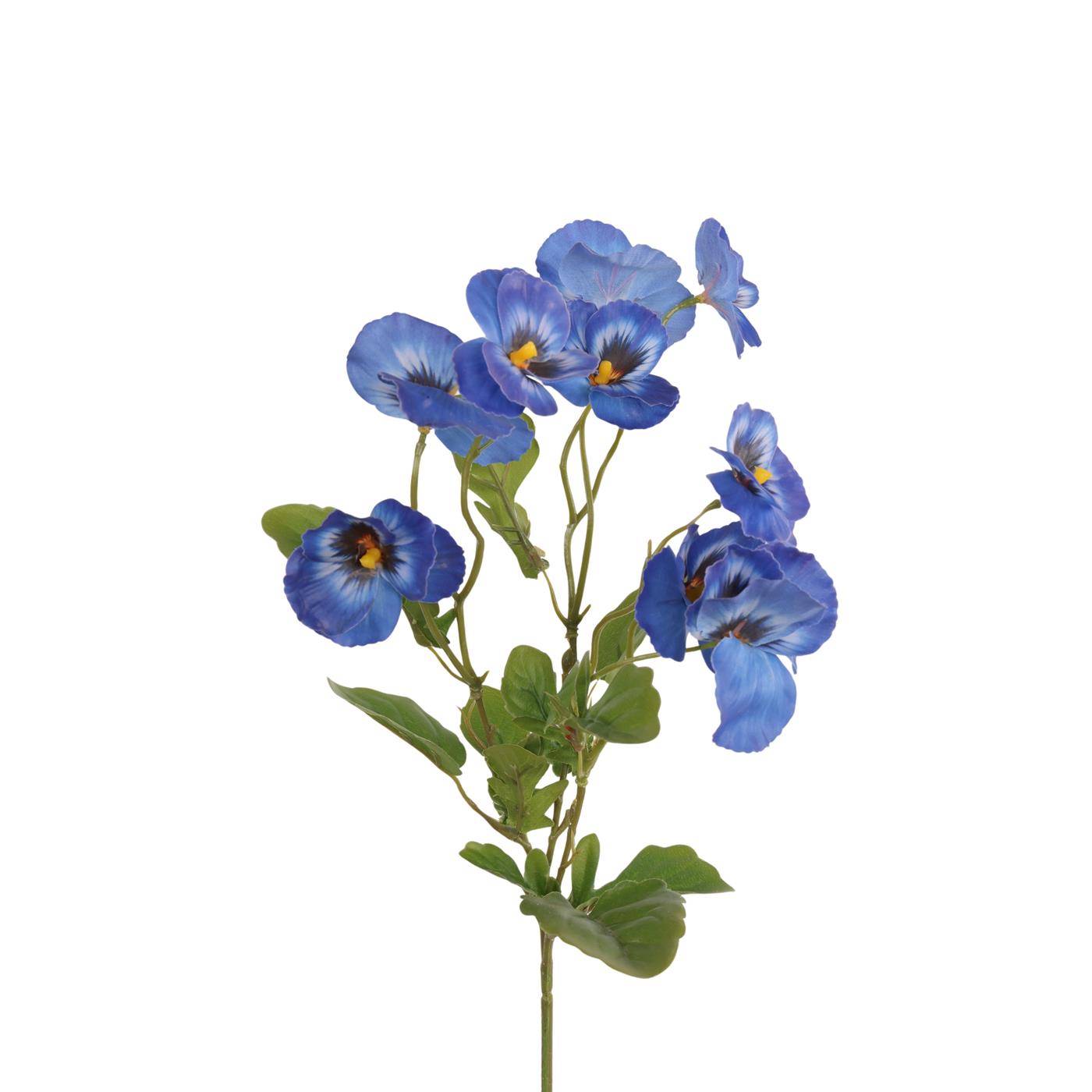 Kunsttak viool struik blauw 45cm