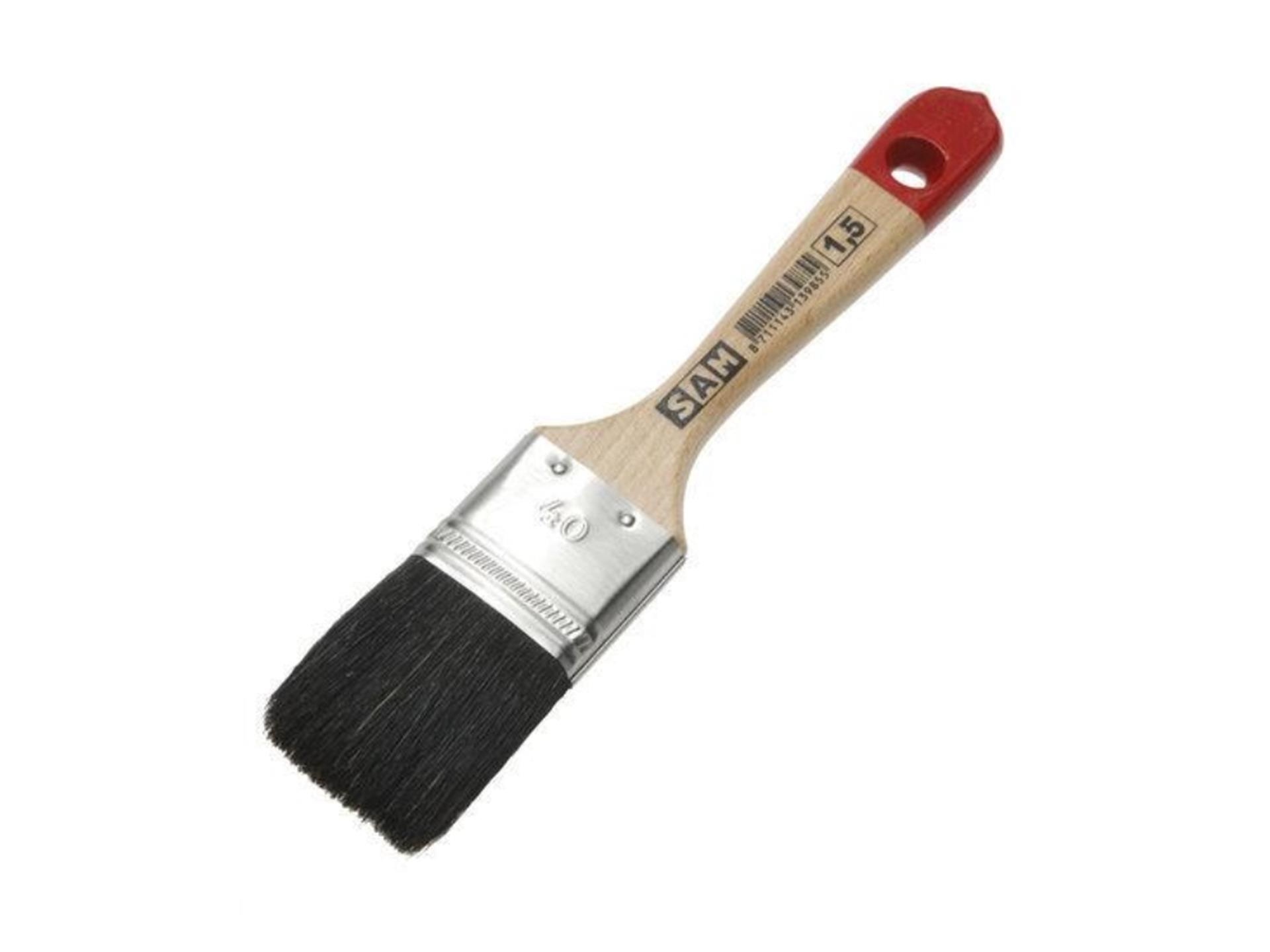 SAM kwast plat 1,5 hout 38mm