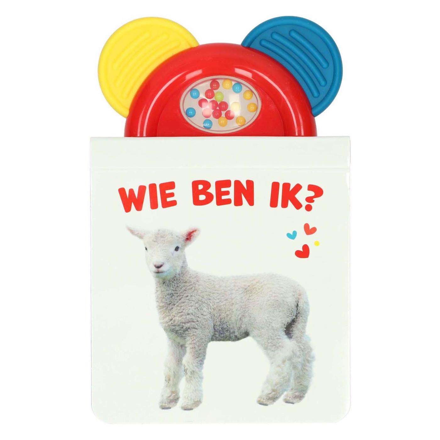 Karton rammelboekje Wie ben ik? Schaap