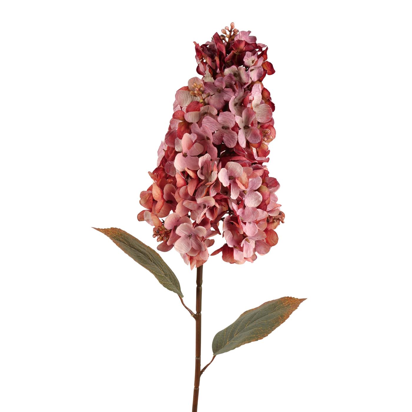 Kunstbloem Hortensia 82cm roze