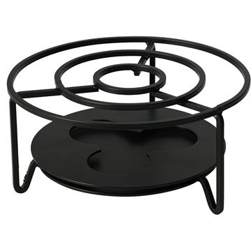 Rechaud RVS Ø16xH8cm zwart