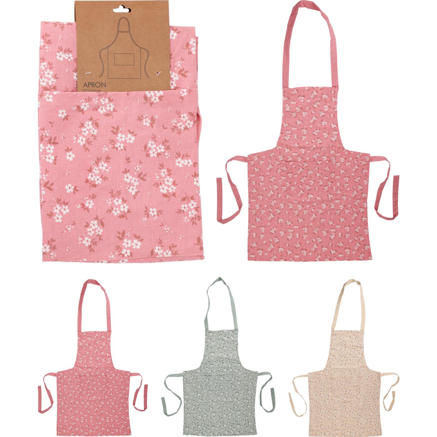 Schort 84x60cm 3 ass. pastel kleur