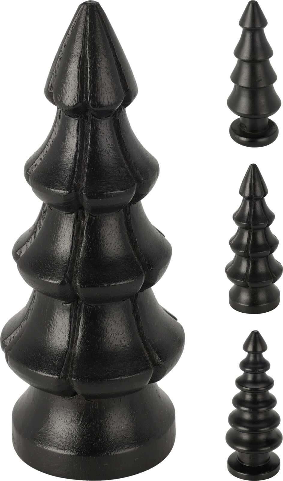 Kerstboom mangohout h15cm zwart