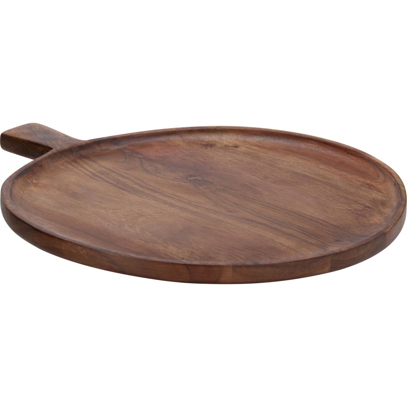 Snijplank acacia hout naturel Ø30cm