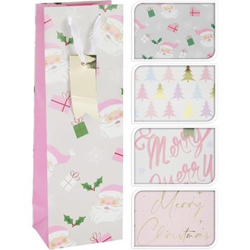 Geschenktas voor fles kerst