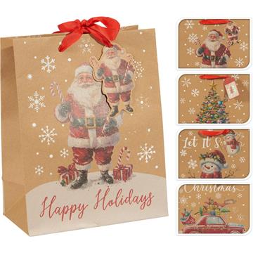 Geschenktas kerst klein 4ass