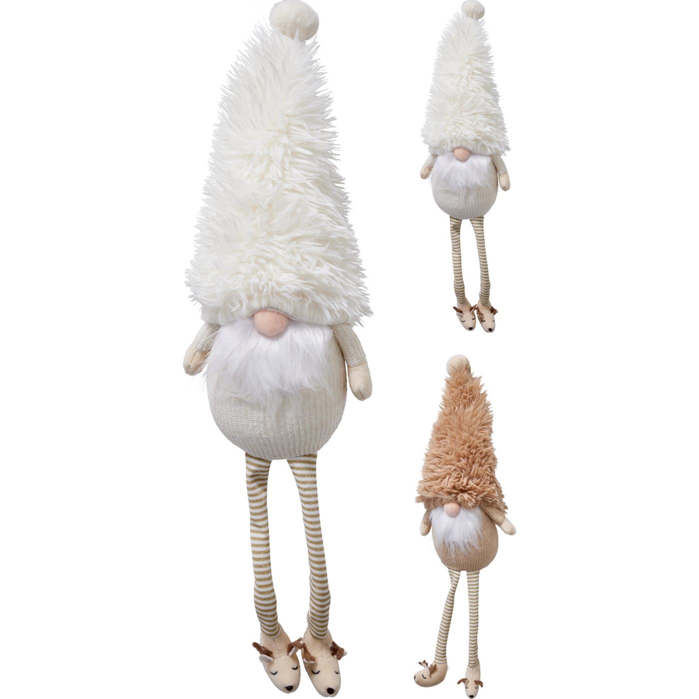 Gnome met lange bungel benen 62cm 2ass.