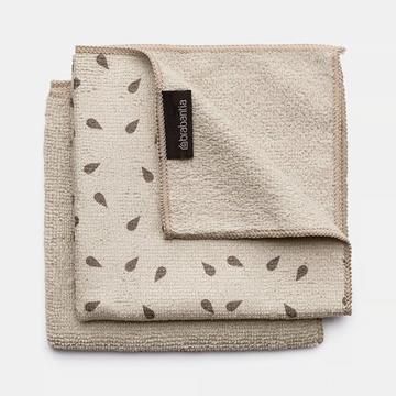 Brabantia schoonmaakdoekje beige 2st