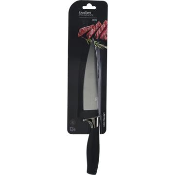 Vleesmes zwart handvat 33cm
