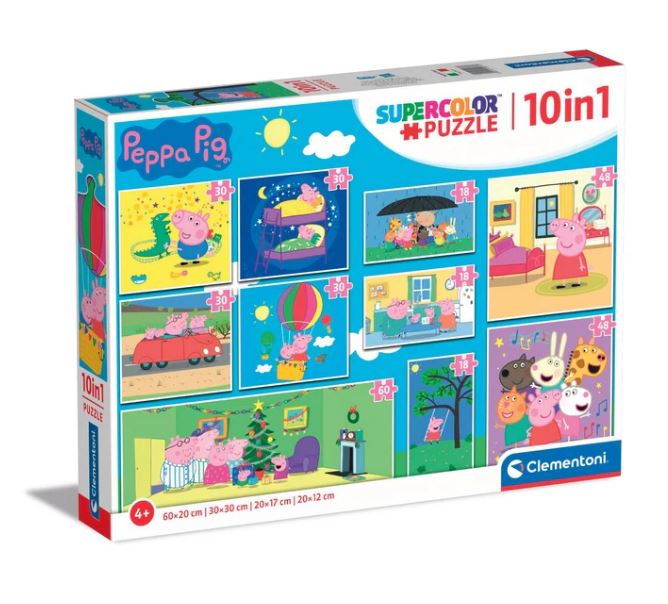 Clementoni Peppa Pig puzzel 10-in-1