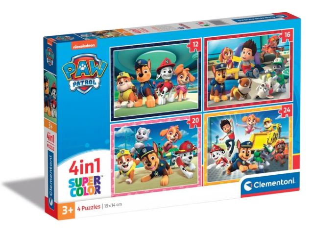 Clementoni Paw Patrol puzzel 4-in-1 2023
