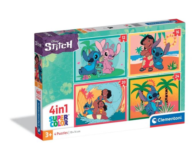 Clementoni Stitch puzzel 4-in-1 2025