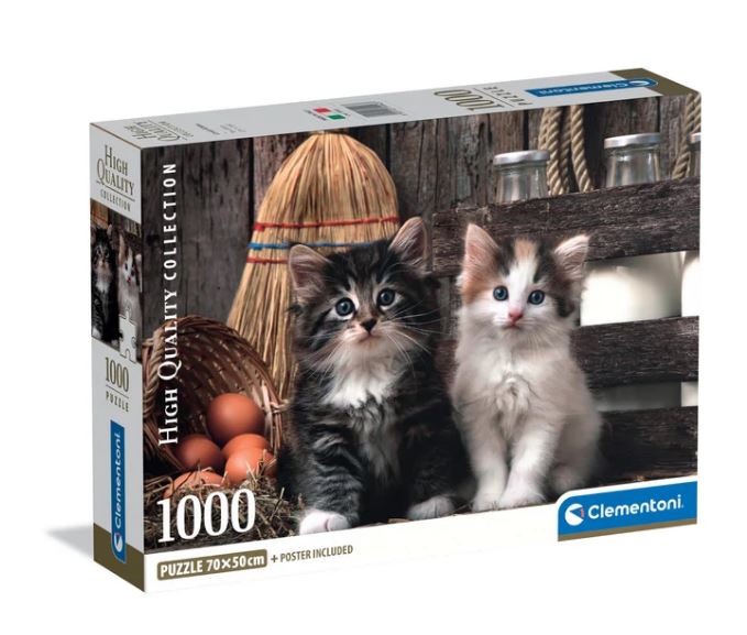 Clementoni puzzel 1000pcs kittens