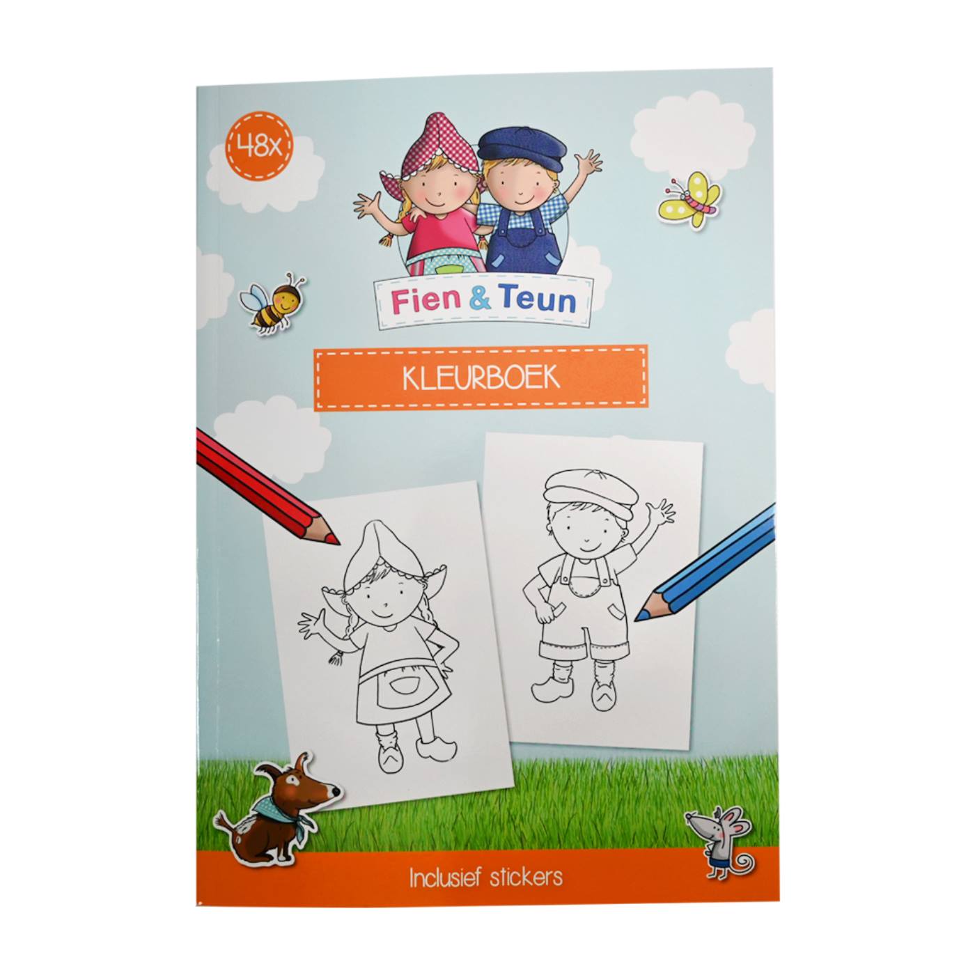 Fien en Teun Kleurboek + stickers, 48 pag.