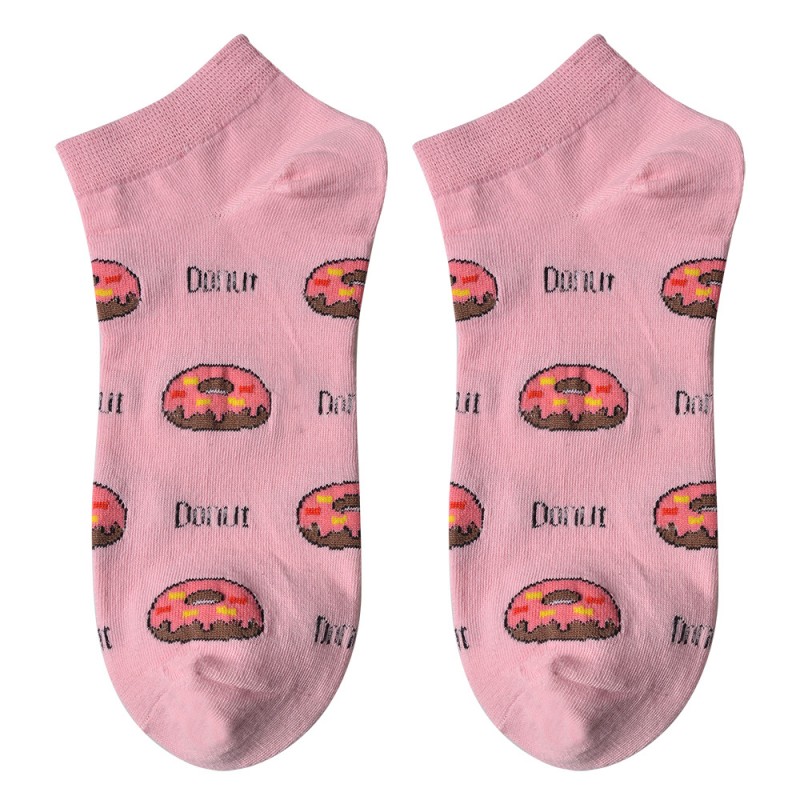Clayre & Eef Sokken donut roze mt 36-41