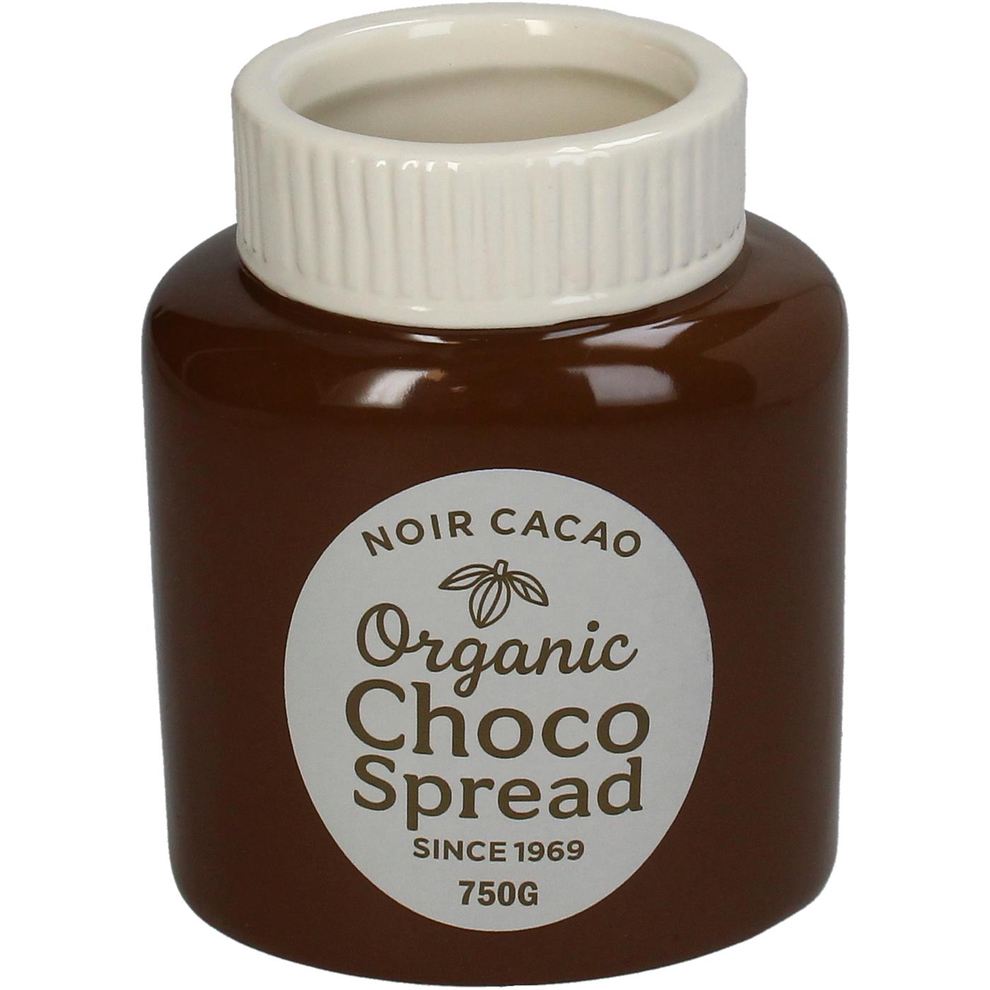 Vaas/bloempot Choco Spread H13.5cm