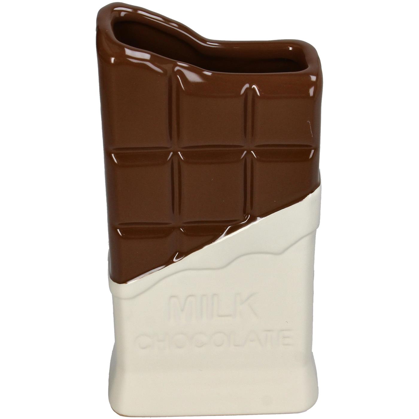 Vaas Melk Chocolade aardewerk H20cm