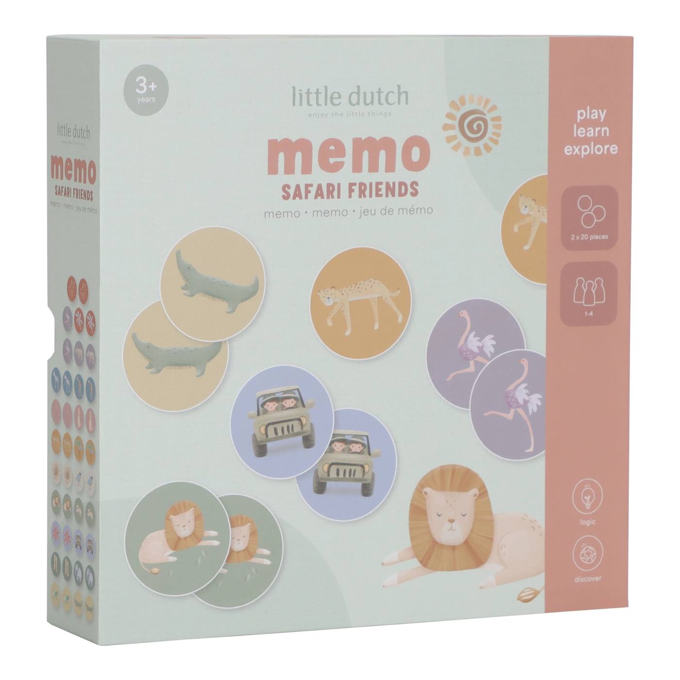 Little Dutch Safari Friends memo FSC