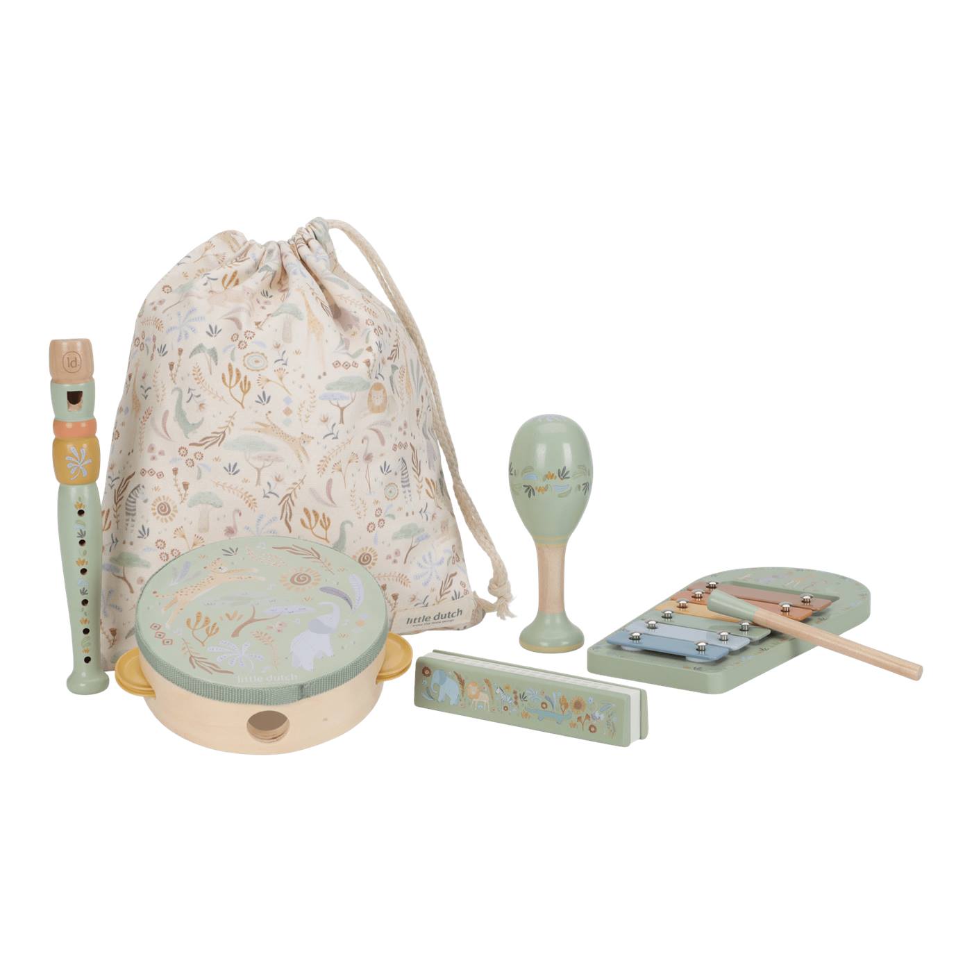 Little Dutch Safari Muziekset green FSC