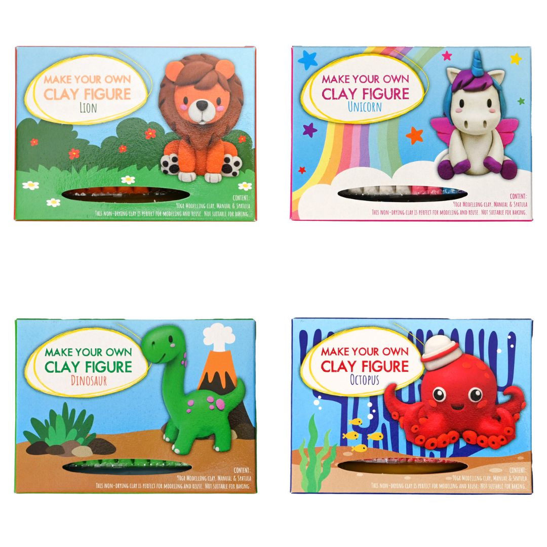 Maak je eigen klei figuur set