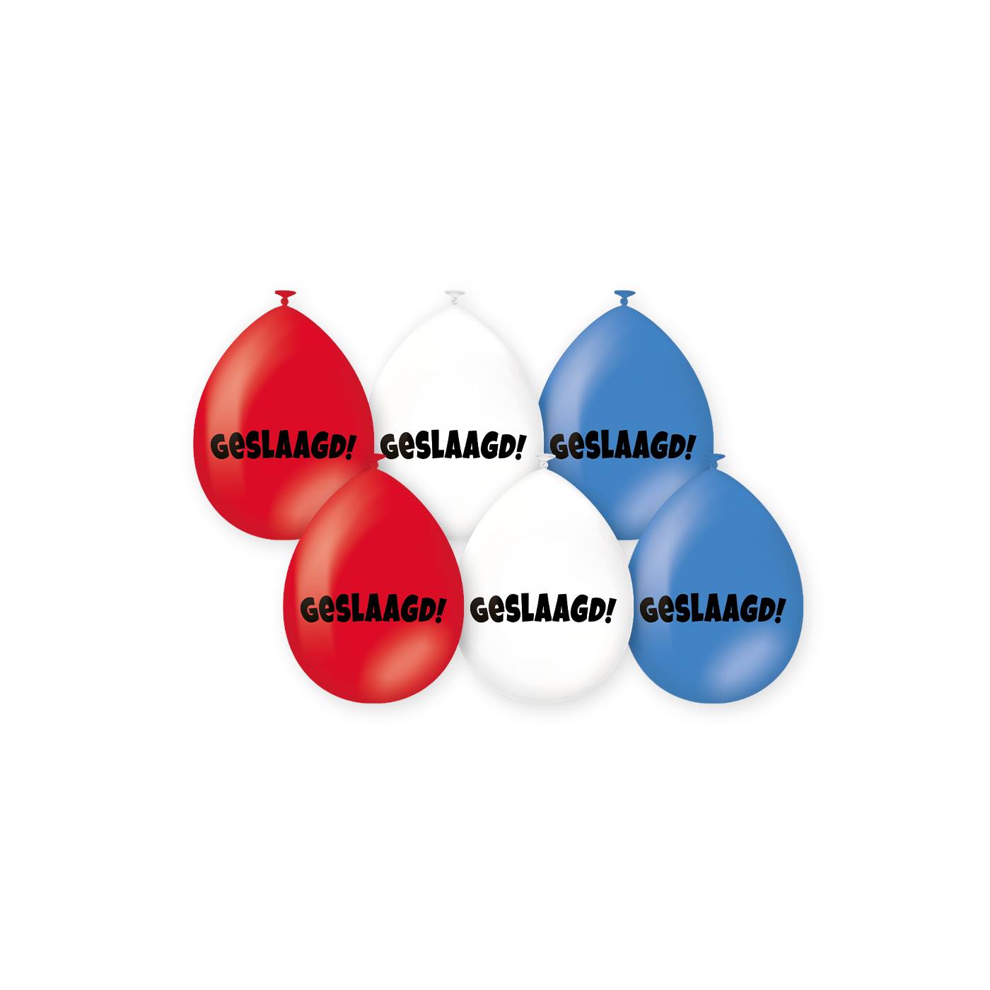 Party ballonnen Geslaagd rood/wit/blauw
