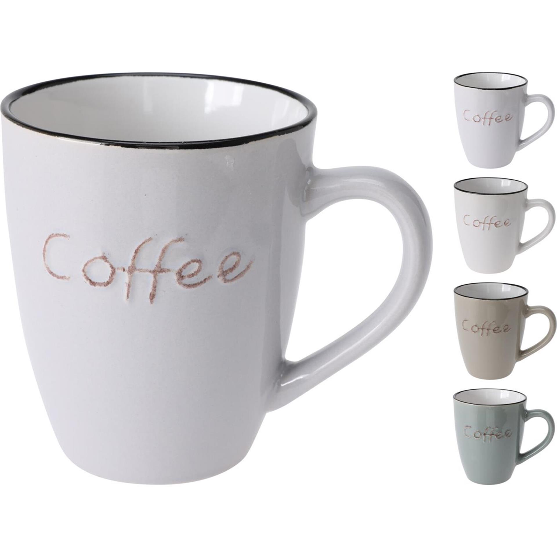 Excellent Houseware beker aardewerk gres 350ml