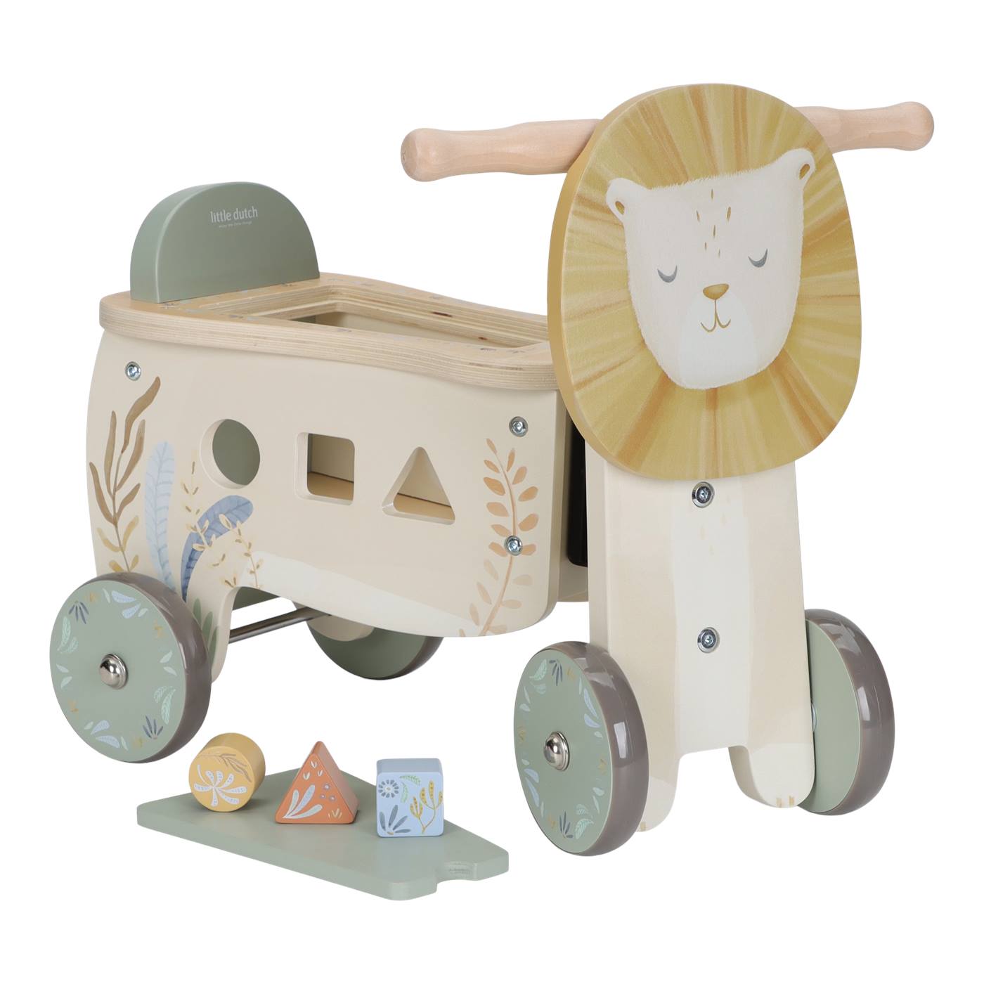 Little Dutch Safari Friends loopfiets hout FSC