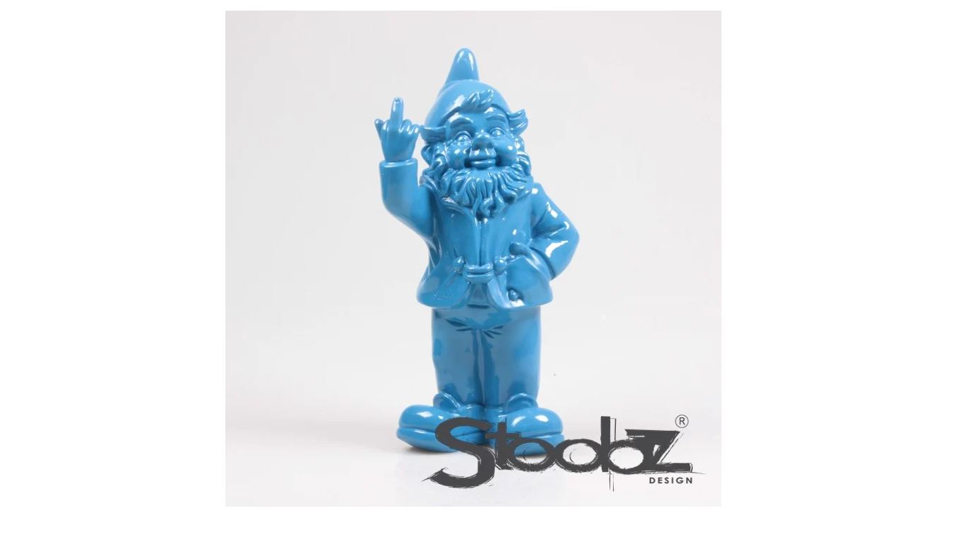 Stoobz kabouter f*ck you blauw 10cm