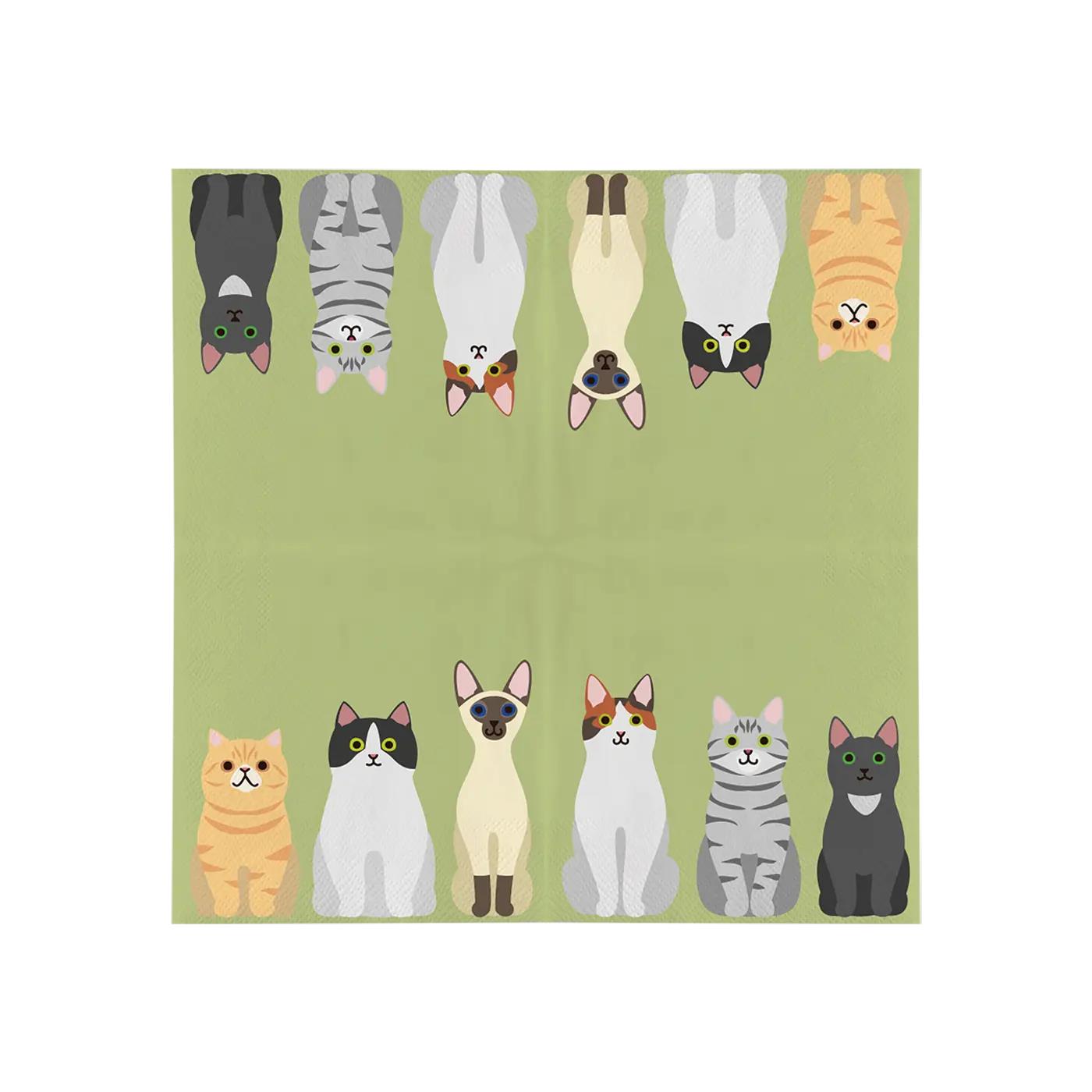 Esschert Design servetten katten 33x33cm