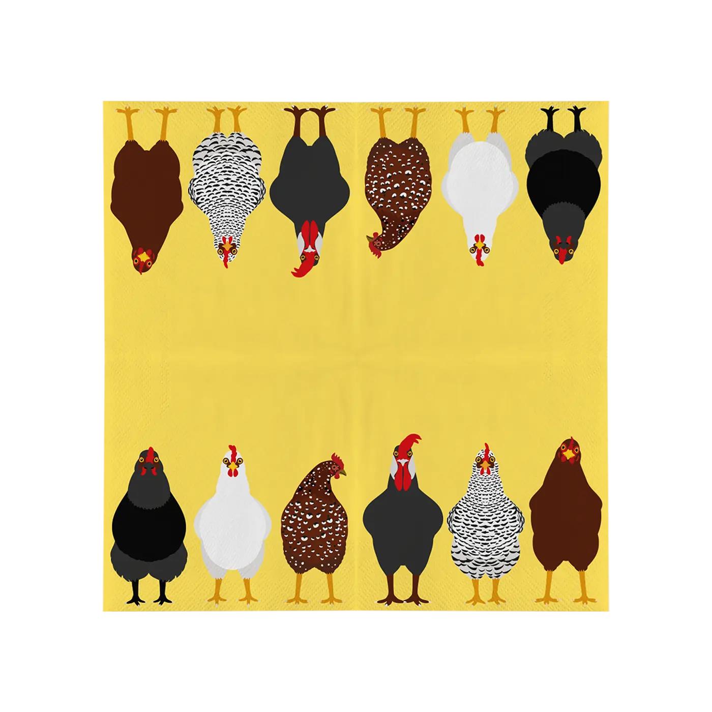 Esschert Design servetten kippen 33x33cm