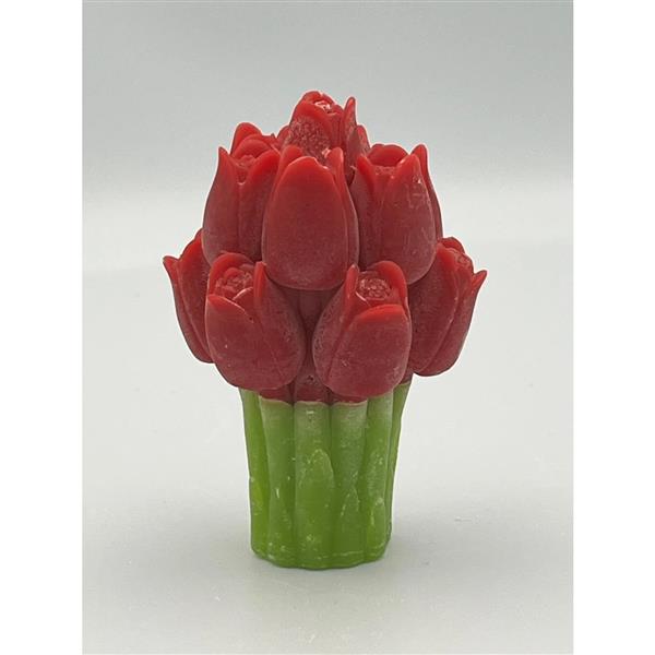 Geur tulpenbosje rood 10x6cm