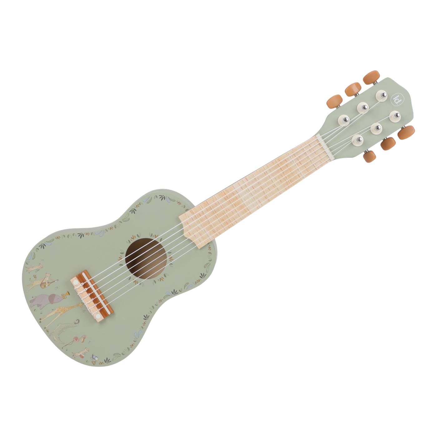 Little Dutch Safari Friends Houten gitaar green FSC