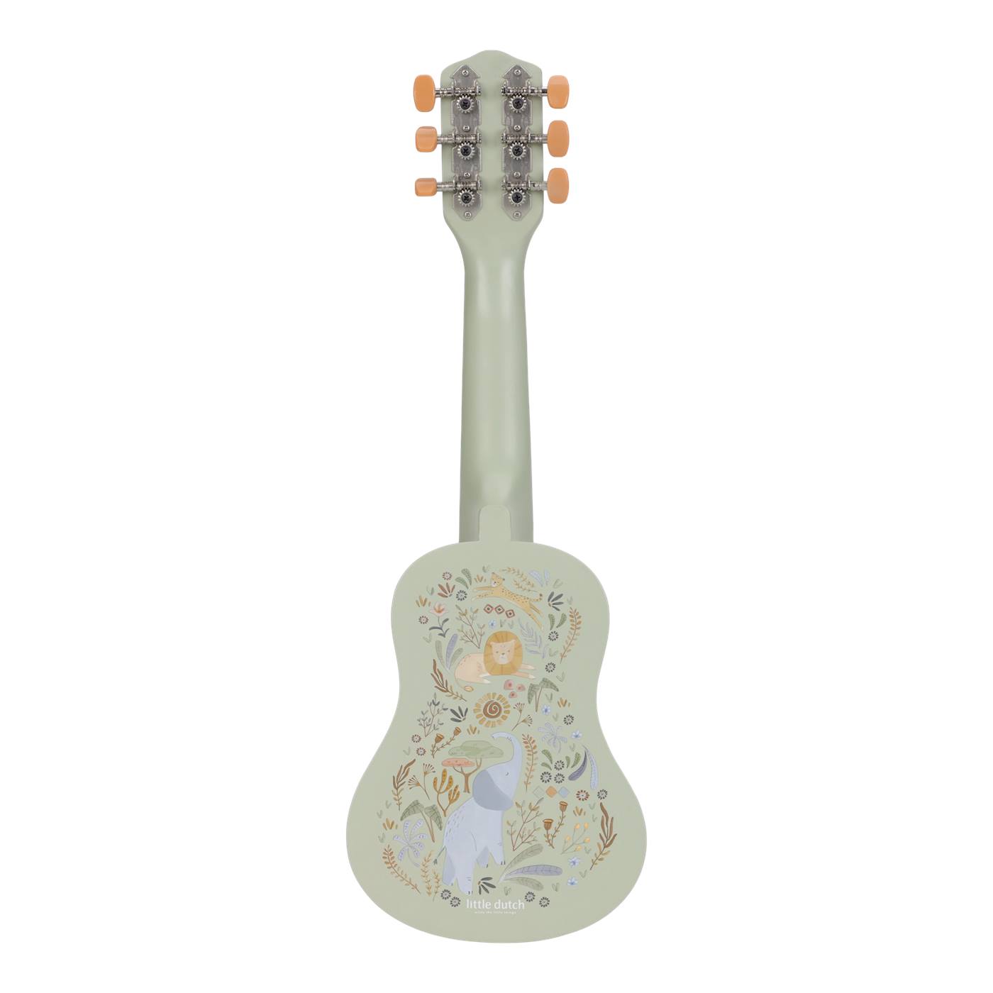 Little Dutch Safari Friends Houten gitaar green FSC