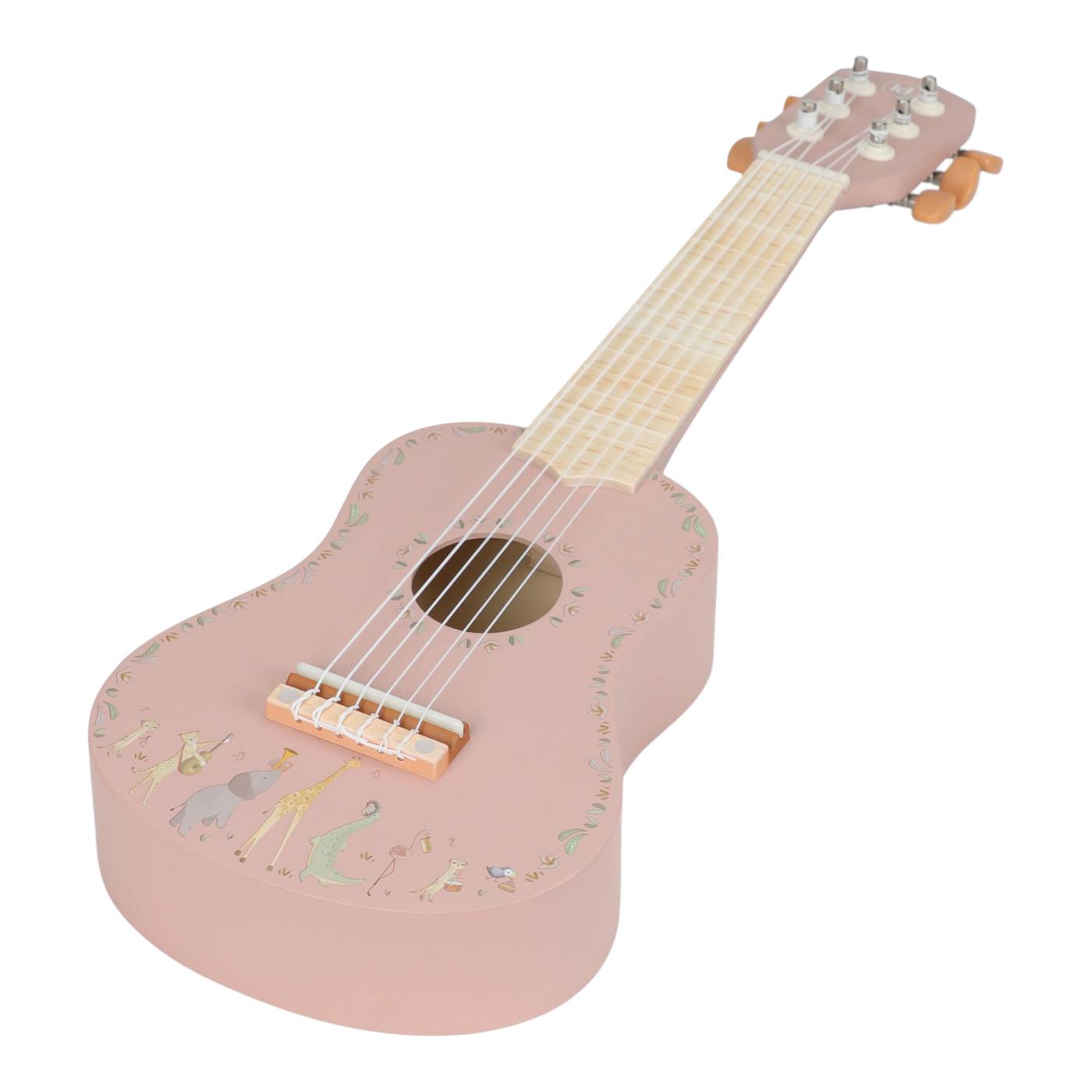 Little Dutch Safari Friends Houten gitaar pink FSC