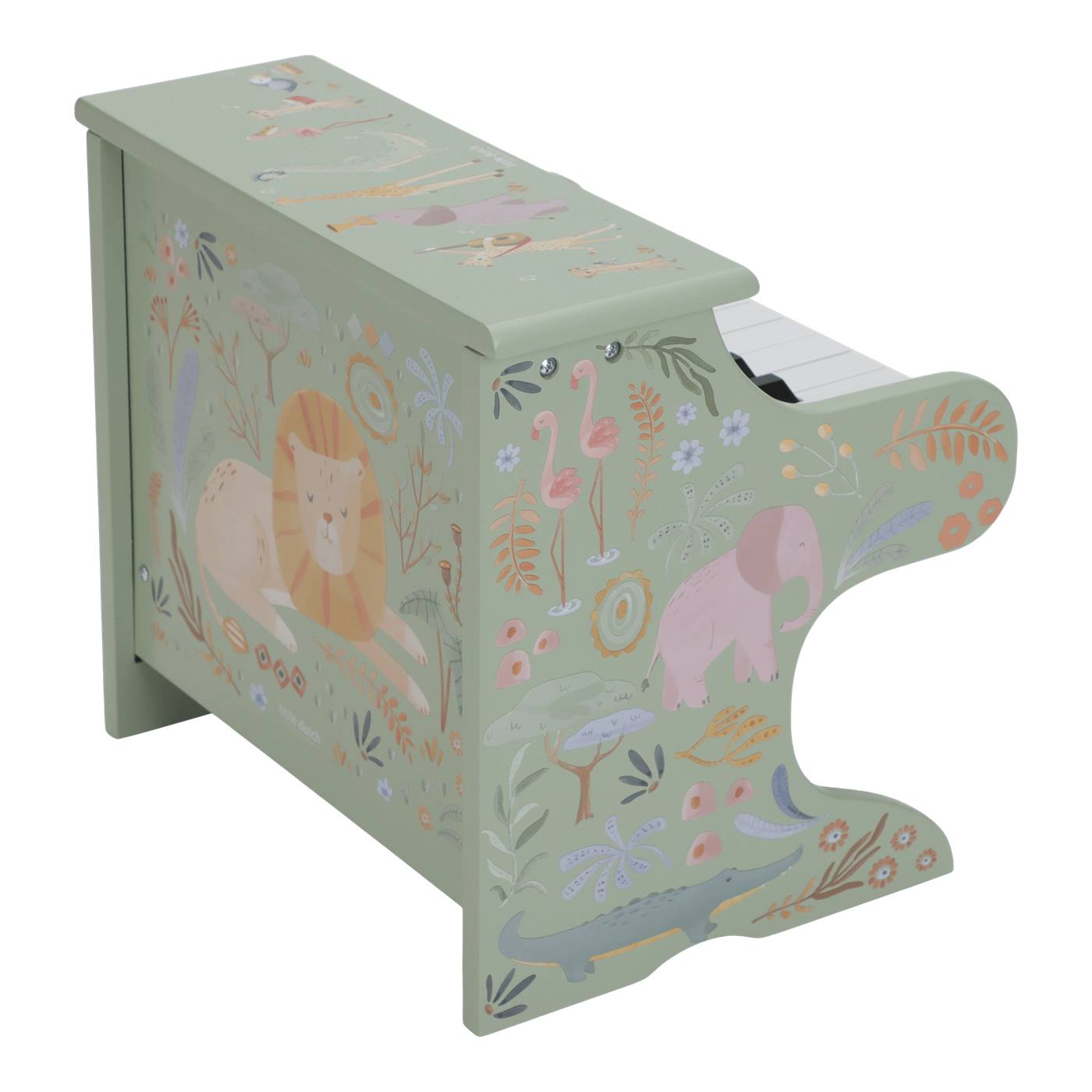 Little Dutch Safari Houten piano green
