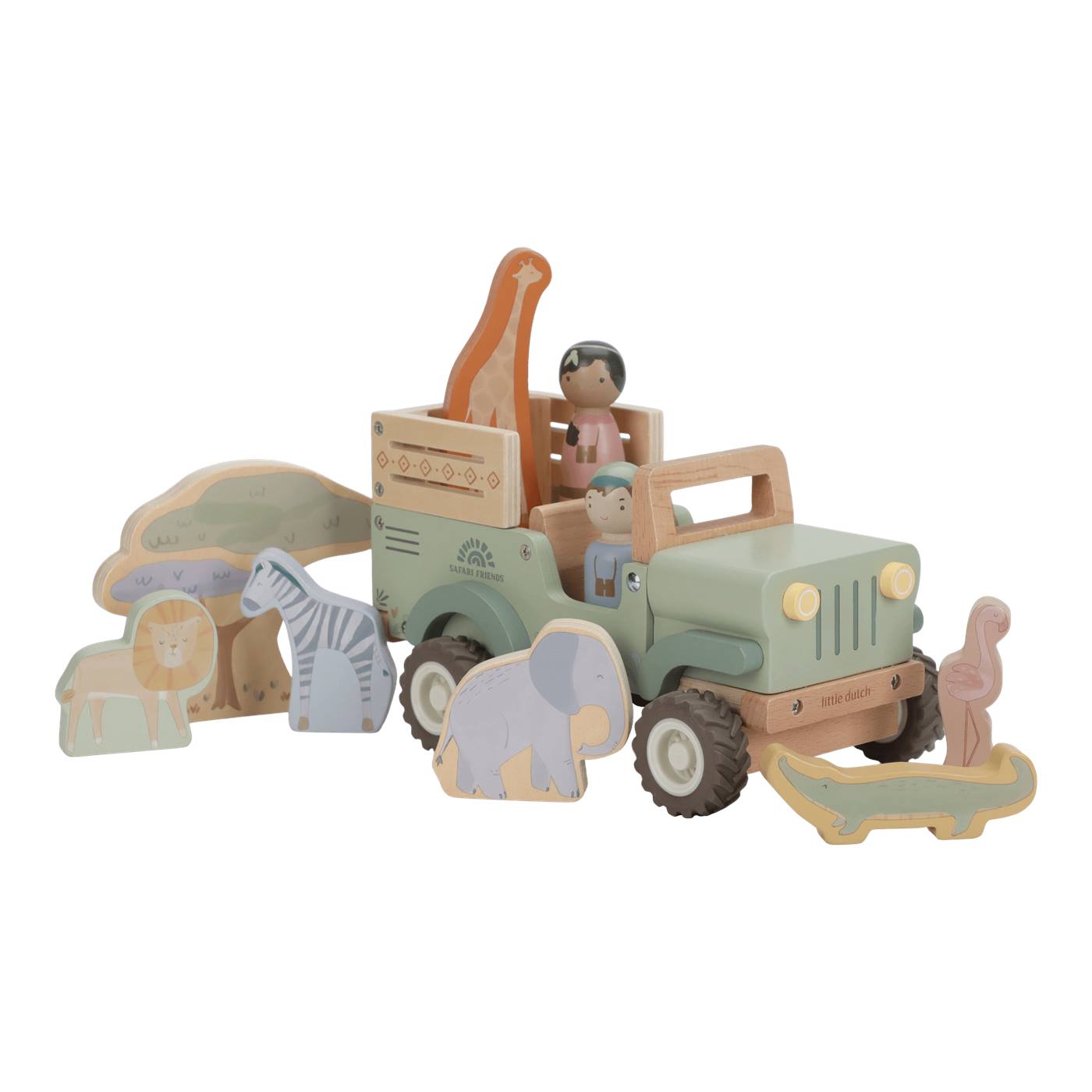 Little Dutch Safari Friends auto met dieren FSC