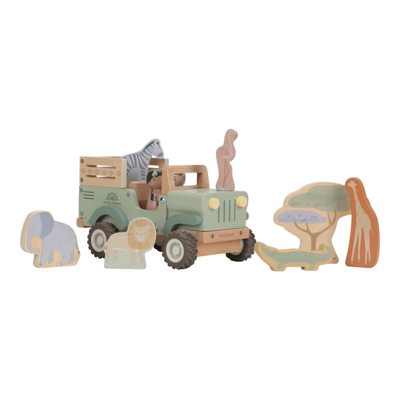 Little Dutch Safari Friends auto met dieren FSC