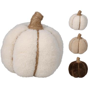 Pompoen teddy Ø19cm 3 assorti