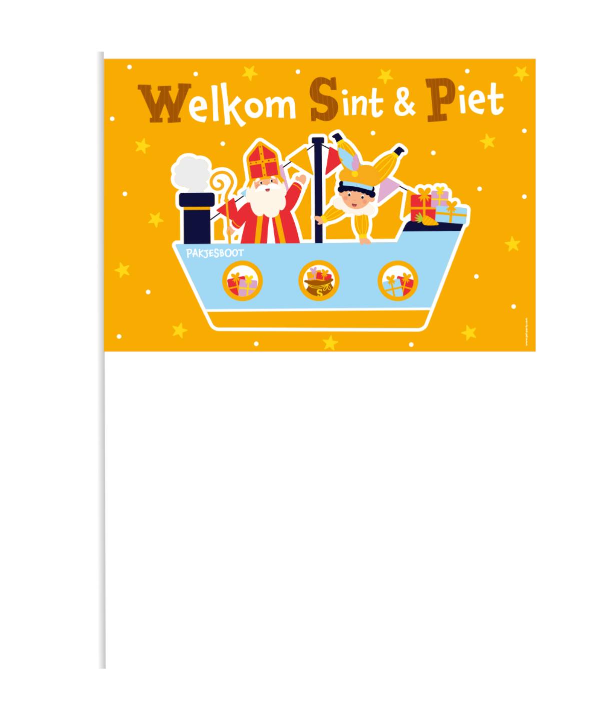 Zwaaivlag - Sinterklaas pak a 50 stuks